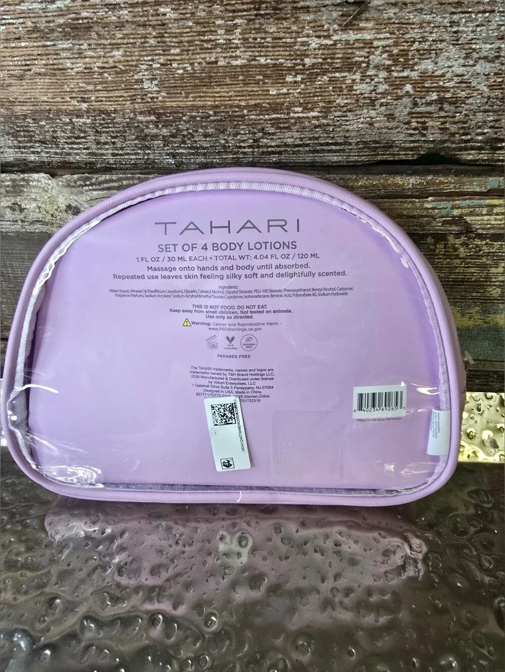 Tahari Pastel Floral Set Of 4 Body Lotions, NWT